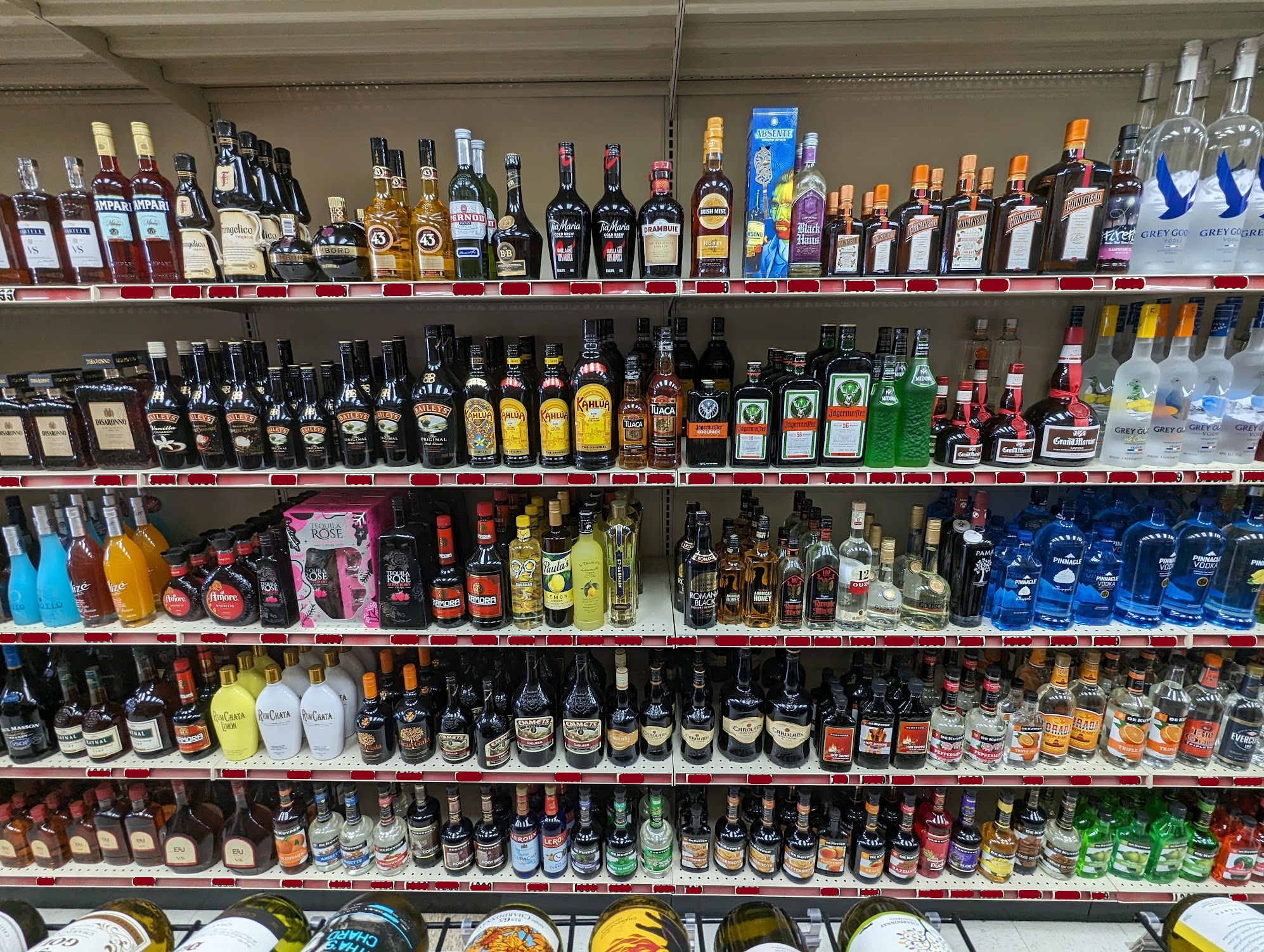 Liqueur section